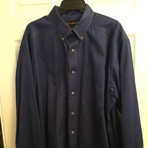 Ariat navy blue button down shirt